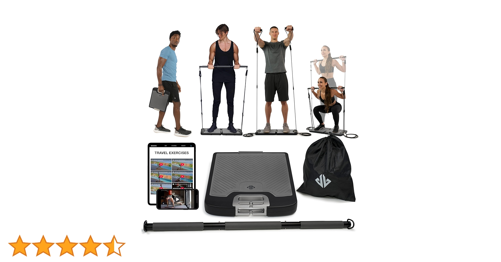Amazon.co.jp: EVO Gym – ポータブルホームジム 筋力トレーニング器具